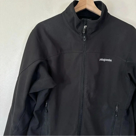 Patagonia Adze Jacket Full Zip Soft Shell Black Color - Picture 7 of 12